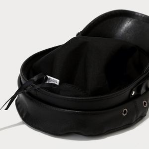 Béret tendance style Hip Hop Punk pour hommes et femmes, en cuir PU avec rivets métalliques, chapeau de personnalité - Product Image 5