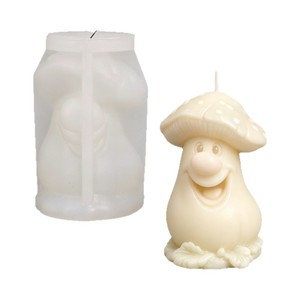 Mushroom <b>Candle</b> <b>Mold</b> Custom Shape Transparent White DIY Ornament Decoration <b>Mold</b> For <b>Candle</b> Making - Product Image 5