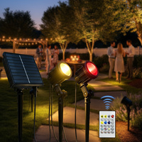 Lampe solaire connectée pour pelouse, contrôle par application, sans fil, changement de couleur, IP65, robuste, pour terrasse, allée, clôture, super lumineuse