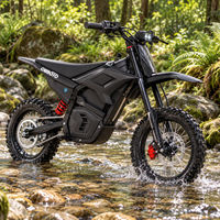 Moto tout-terrain électrique, pneus de moto tout-terrain, frein à disque, transmission par chaîne, double phare LED