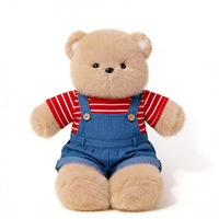 Ours en peluche personnalisé mignon, jouet en peluche doux marron, anti-stress, en polyester, vente en gros, cadeau pour enfants, pour chambre d'enfant