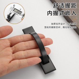 Furniture Handle Bar Zinc Alloy Minimalist Design Cabinet Use Easy Installation - Product Image 3