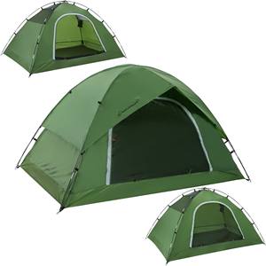 Carpa de Camping Automática Bestnature para 3-4 Personas, Doble Capa, Verde, Impermeable, para Uso en las Cuatro Estaciones - Product Image 1