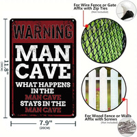 Letrero Metálico Retro para Cuarto de Hombre, con la Frase 'Sin Camisa, Sin Zapatos, Sin Servicio', Decoración de Pared para Cuarto de Hombre, Bar, Garaje, para Amantes del Humor