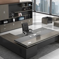 Muebles de Oficina Profesionales de Madera de China, Escritorio Ejecutivo en Forma de L, Escritorio para CEO, Director o Jefe