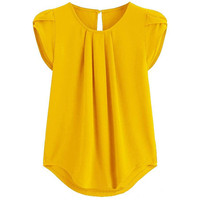 Femmes nouveauté vacances Blouse haut personnalisé femme élégant imprimé fleuri plissé Blouse décontracté à manches courtes femmes Blouses