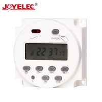 Temporizador Digital CN101A AC 220V, interruptor, 7 días, programable semanal, programador de relé con 4 cables