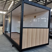 Maison préfabriquée modulaire en conteneur, bureau mobile pour chantier de construction