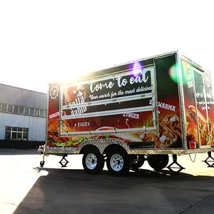 China Foodtruck Concessie Stand Trailer Mobiele Keuken Straat Kleine Food Truck Trailer Voedsel Vending Karren Met Keuken Voor Verkoop