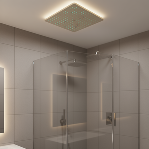 Elite Ultra Thin Top Spray Shower Head 6 Inch Square Rain Stainless Steel Wall Mount Polished Titanium Modern High Pressure - Product Image 2