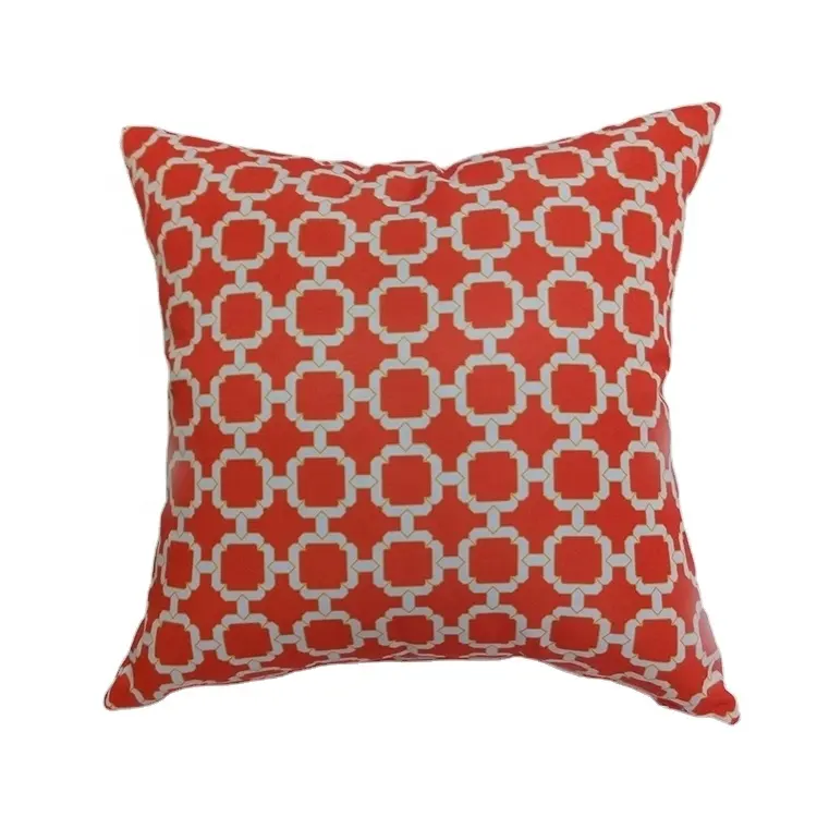 Square designer modern orange decorative pillow cover cushion covers