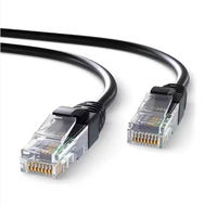 Cordon de raccordement pour câble Ethernet plat en PVC vert 32AWG STP prix de gros pour câbles de communication Cat5e Cat6 Cat6e Cat6A Cat7