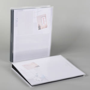 In Voorraad Verwijderbare Invoegen Clear View Pp Covers Fotoalbum Met Zwarte Achtergrondzakken 48 8X10 Foto 'S Capaciteit - Product Image 3