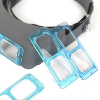Tête portant troisième main casque loupe oeil Loupe horloger outil de réparation pour montres électroniques anneaux de retenue