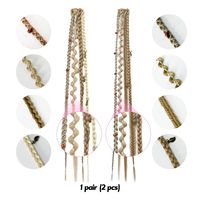 Vente en gros de postiches synthétiques en boîte torsadée de 16 à 20 pouces, perles, breloques, dreadlocks bohèmes, tresses au crochet, extensions de cheveux à clipser