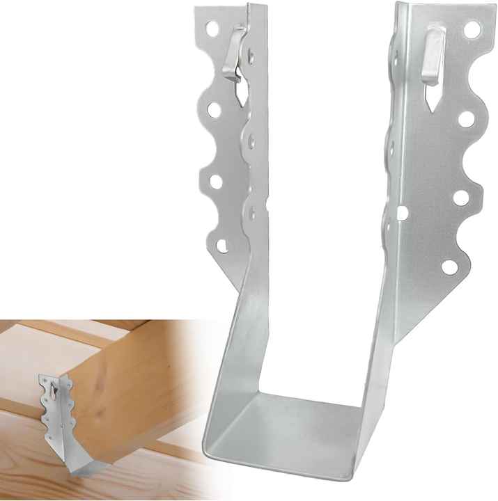 Metal Face Mount Joist Hangers Galvanized, Hurricane Ties for Rafter ...
