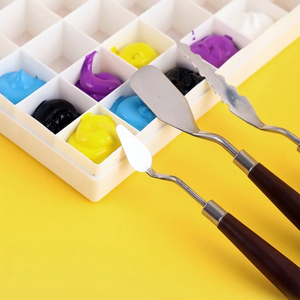 <span class=keywords><strong>Caja</strong></span> de pigmentos de plástico <span class=keywords><strong>para</strong></span> <span class=keywords><strong>acuarelas</strong></span>, <span class=keywords><strong>caja</strong></span> de paleta de colores transparente cuadrada con tapa abatible, 24/36/48 celdas, 1 unidad - Product Image 6