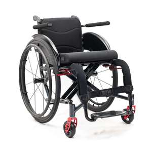 Fauteuil roulant manuel pliable léger et large avec anneau de poignée de 22 pouces, personnalisable en largeur de siège, fauteuil de sport BZ-C005 - Product Image 3