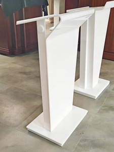 Acrylic trắng Matt PODIUM Nhà thờ bục giảng với Christian Nhà thờ qua Acrylic Bục Giảng Bục Giảng nền tảng Acrylic Bục Giảng - Product Image 2