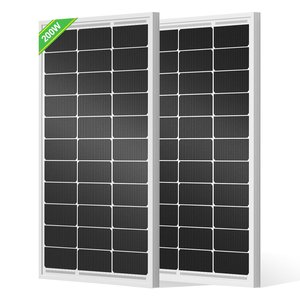 Panneau solaire monocristallin bifacial haute efficacité 23% 100W, conçu pour batterie 12V/24V, alimentation solaire hors réseau ISO - Product Image 1