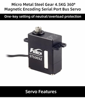 Feetech STS3032 6V 4. Elektronik Programlama için 5kg 360 Derece Seri Veri Yolu Servosu FRC Başlangıç ​​Kiti STEM Projeleri Robotik