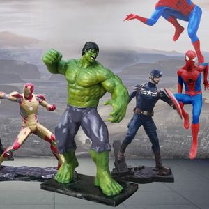 Esculturas de Resina de Películas de Marvel, Figuras de Iron Man, Spider-Man y <span class=keywords><strong>Hulk</strong></span> a Tamaño Real para Decoración Comercial de Calles, Gran Venta - Product Image 2