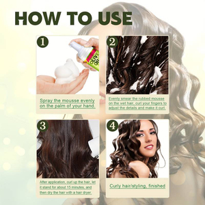 <span class=keywords><strong>Perruque</strong></span> <span class=keywords><strong>olive</strong></span> bouclée unisexe à tenue moyenne <span class=keywords><strong>Mousse</strong></span> de coiffure biologique forte Produit de coiffure biologique à prix d'usine - Product Image 6