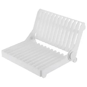 TS Plastic Folding Dish Drainer Foldable Plate Storage Rack Draining Board