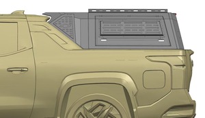 Toldo de Aluminio 4x4 para Camioneta, Directo de Fábrica, Impermeable y a Prueba de Polvo, para Chevrolet Silverado EV 2024 2026 y GMC Sierra EV - Product Image 3