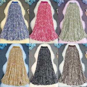 8965 <span class=keywords><strong>Gonna</strong></span> Africana Stampata Versatile a Lunghezza Media per Donne, <span class=keywords><strong>Gonna</strong></span> a Vita Alta a Linea A con Orlo Ampio ed Effetto Drappeggiato - Product Image 6