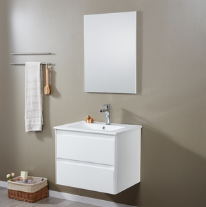 24"essen Black Wall Hung <strong>Double</strong> <strong>Vanity</strong> <strong>Unit</strong> and <strong>Basin</strong> 600mm Bathroom Modern <strong>Vanity</strong> Bathroom Set - Product Image 2