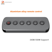 Télécommande universelle en aluminium à 6 touches, contrôle vocal, portée de 20 m, entièrement compatible avec toutes les marques de téléviseurs, climatiseurs, audio