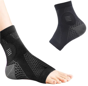 Chaussettes de compression à bout ouvert avec soutien de la <span class=keywords><strong>cheville</strong></span> en maille respirante, manchons de maintien antidérapants pour le yoga, le Pilates et le fitness - Product Image 2