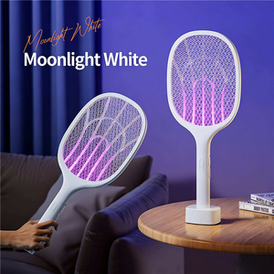 Matamosquitos Eléctrico 2 en 1 de 3000V con Luz LED UV, Recargable, Lámpara Antimosquitos para Control de Plagas en Interiores del Hogar - Product Image 5