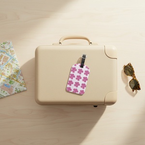 Custom ODM Luxury Fashionable PU Luggage <b>Tag</b> Custom Logo Printed Water Resistant Eco-Friendly Name ID <b>Tag</b> for Travel <b>Suitcase</b> - Product Image 6