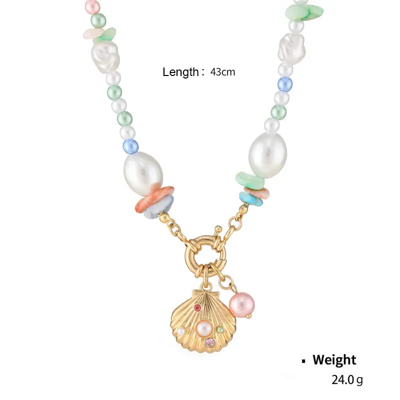 Ingrosso collana di perle colorate originali fatte a mano con perline per le donne