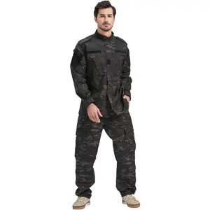 कस्टम Workwear जैकेट आउटडोर शिकार Ripstop वुडलैंड Camo अमेरिकी वर्दी 65/35 टीसी का मुकाबला छलावरण सूट सामरिक वर्दी