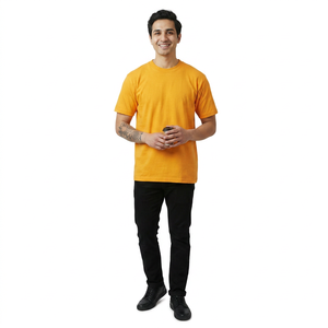 T-shirt en gros, 100% coton, t-shirts vierges, t-shirt avec logo, t-shirt personnalisé avec logo imprimé pour hommes - Product Image 1