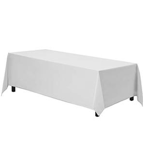Étanche pour tables rectangulaires nappes en papier blanc nappes jetables couverture de table pour les fêtes célébrations mariages - Product Image 1