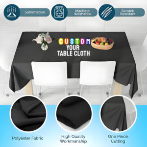 Cubierta de Mesa y Camino de Mesa Personalizados con Impresión a Todo Color, en Spandex Elástico, para Eventos <span class=keywords><strong>Urgentes</strong></span>, Marketing y Exhibiciones - Product Image 5