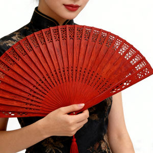 Abanico de Mano de Bambú Barato con Logotipo Grabado, Bolsa de Regalo, Recuerdos para Fiestas de Boda, Regalo Promocional de Boda, Abanico de Mano de Bambú - Product Image 2