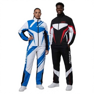 Ensemble de survêtement personnalisé pour homme avec logo, veste à col montant zippée et pantalon, coupe-vent de course, en nylon 2026, fournisseur en gros - Product Image 1