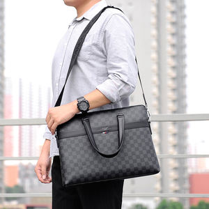 Maletín de Cuero PU Grande para <span class=keywords><strong>Hombre</strong></span>, Estilo Ejecutivo, para Computadora Portátil, Maletín de Negocios - Product Image 2