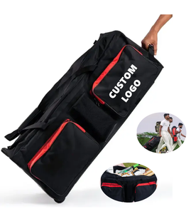 OEM ODM Custom Durable Waterproof Large Capacity Sports Accessories <b>Duffle</b> Equipments Trolley Rolling Cricket <b>Bag</b> <b>with</b> <b>Wheels</b> - Product Image 1