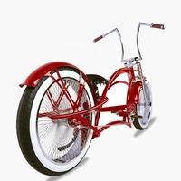 Nouveau Style Haute Qualité 26 Pouces Beach Cruiser Vélo Cadre En Acier Stretch Chopper Cruiser Vélo