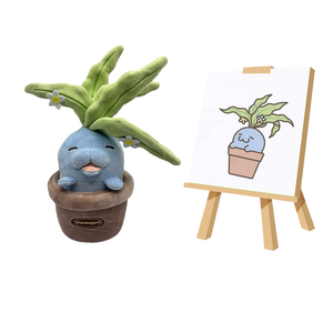 可愛い環境にやさしい葉型ぬいぐるみ鉢植え人形ソフトコットン生地デザインPP ODM - Product Image 1