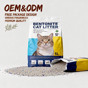 ทรายแมวเบนโทไนต์ทรงกลมสีเทาอ่อน OEM ย่อยสลายได้ เป็นมิตรกับสิ่งแวดล้อม ทำจากแป้ง กลิ่นหอมหลากหลาย ปราศจากฝุ่น จับตัวเป็นก้อนเร็ว แข็งแรง - Product Image 1