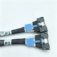 Carte Riser GPU PCIe Gen 5 X16 haute vitesse vers 2x MCIO 8x avec câble d'extension de bifurcation 32GTs et connecteur d'alimentation 6 broches