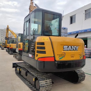 Excavadora de Ruedas Usada SANY SY55C Pro de 5 Toneladas con Bomba de Motor y Rodamientos, Potencia de 43KW, Capacidad de Cucharón de 0.21m - Product Image 5