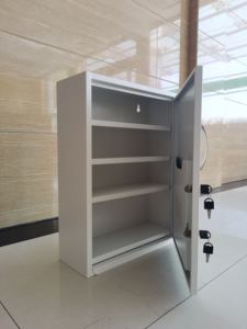 Gabinetes de primeros auxilios médicos de Metal con cerradura, caja vacía de botiquín de primeros auxilios, estante de Metal para medicamentos, gabinete médico colgante - Product Image 2